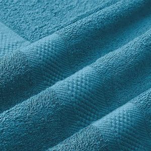 Pure Cotton Aqua Blue Bath Towels